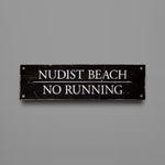 Nudist Beach - Sign